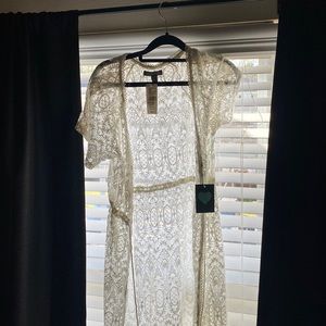 White lace cover up. Kendall & Kylie